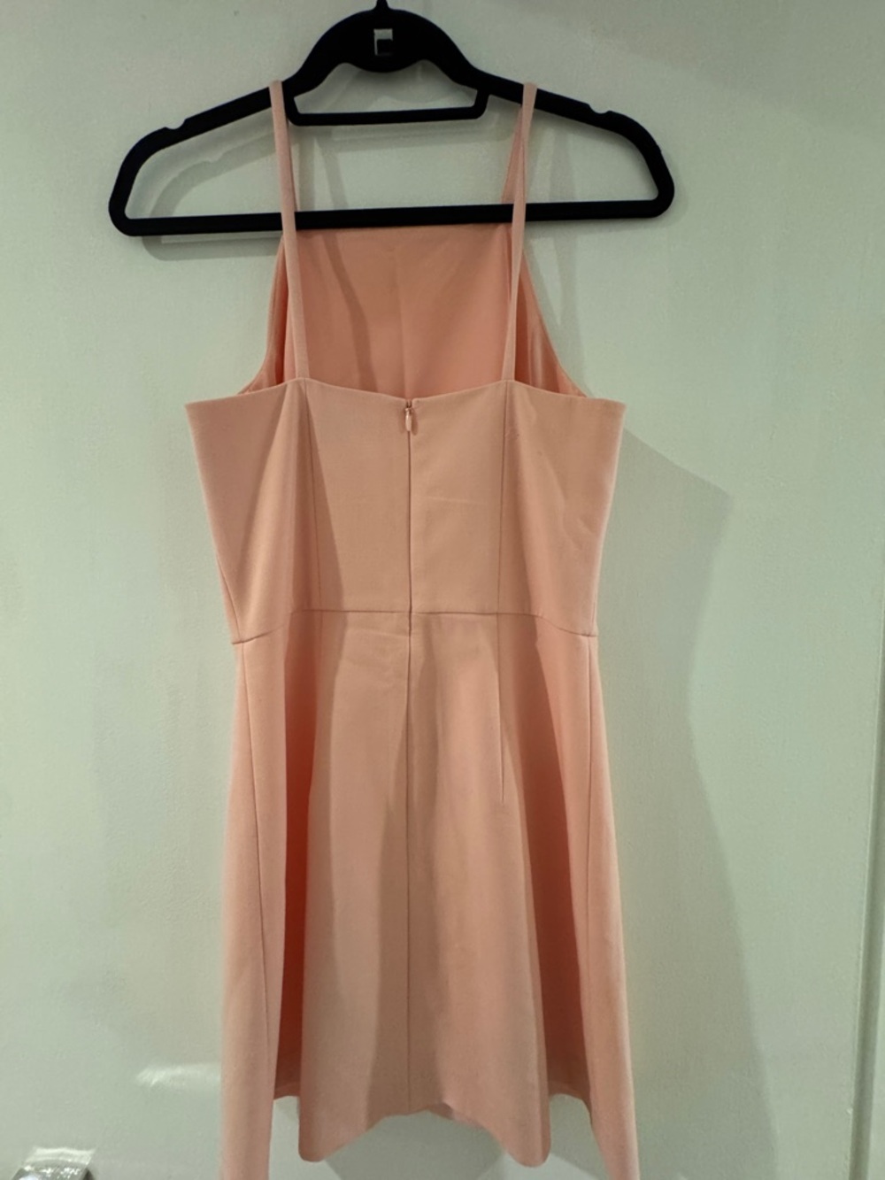 French Connection Whisper Square Neck Mini Dress Pink 4 - Picture 5 of 6